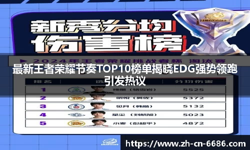 最新王者荣耀节奏TOP10榜单揭晓EDG强势领跑引发热议